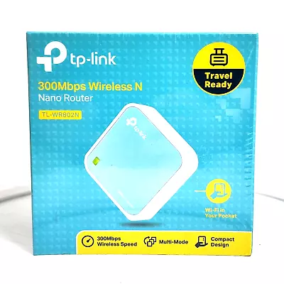 TP-Link TL-WR802N 300Mbps Wireless Mini Travel Router AP Wi-Fi Range Extender • $24.90