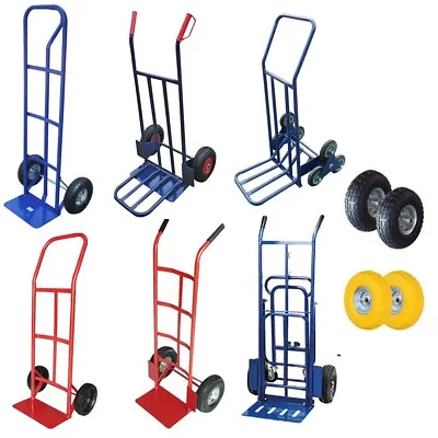 Sack Truck Barrow Hand Heavy Duty Two Wheel Industrial Trolley Tyre Up To 200Kg • £16.99