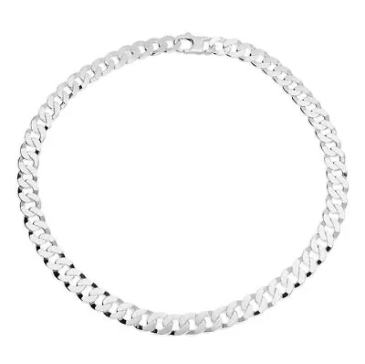 20In/51cm Mens Flat Curb Sterling Silver • $340.06