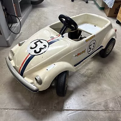 Vintage Plastic & Steel Child's Volkswagen Pedal Car For Parts Or Repair • $249