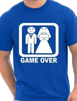 Game Over  Funny Wedding/Stag Do  Mens T-Shirt Size S-XXL • £9.95