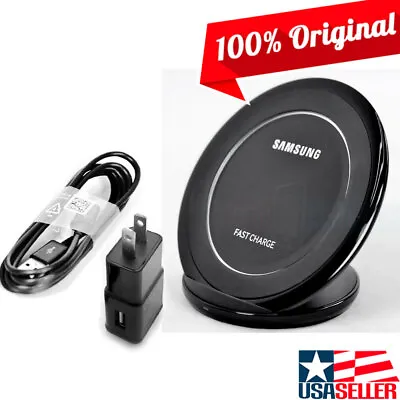 OEM Samsung Fast Wireless Charger Pad AND/OR Cable For Galaxy S23/S22/S21/S20 • $27.53