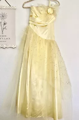 Vintage 80s Zum Zum Tulle Glitter Stars Cupcake Princess Cottagecore Prom Dress • $60