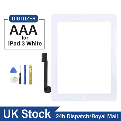 £9.99 • Buy For IPad 3 A1416 A1430 A1403 Digitizer Touch Screen Replacement Repair Kit White