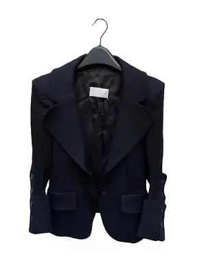 Maison Martin Margiela Black Blazer Jacket With Shoulders Pads Runway XS S • $500