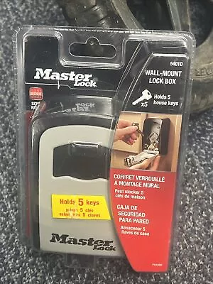 Master Lock Wall Mount Lock Box Realtors Key Box Holds 5 Keys Model 5401D NEW • $22.95