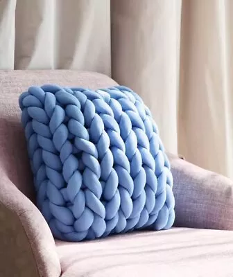 $19.99 • Buy Chunky Yarn For Arm Knitting Crochet Making Blanket Pets House (Light Blue)
