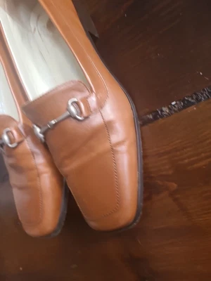 £14.99 • Buy Vintage Luciana Romanelli Tan Leather  Shoes Size 4.5 Leather Soles Loafers