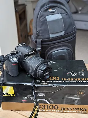 Nikon D3100 Dslr 18-55mm VR Kit Bundle • £60.01