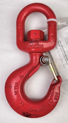 $200 • Buy Crosby L-3322B 3 Ton Swivel Hoist Hook W/Latch