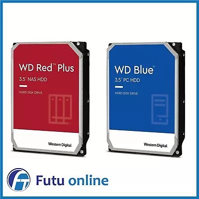WD BLUE RED 1TB 2TB 4TB 8TB 12TB 3.5  HDD SATA Internal Hard Drive NAS Desktop • $100