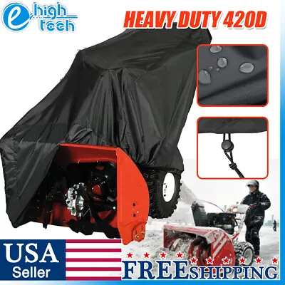 Heavy Duty Two Stage Snow Blower Thrower Protective Cover Waterproof UV Protect • $25.59