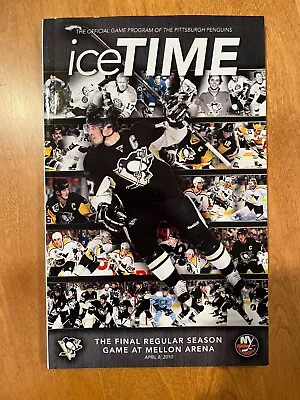 Pittsburgh Penguins ICETIME - FINAL REGULAR GAME At MELLON ARENA April 8 2010 • $15