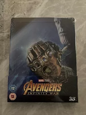 Avengers Infinity War 3d + 2d Blu-ray Limited Edition Steelbook • £22.99