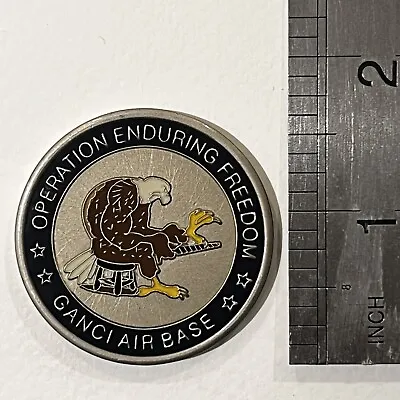 Ganci Air Base Kyrgyzstan. CentCom OEF Challenge Coin. RARE • £80