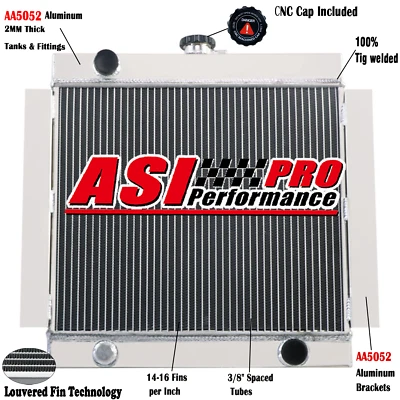 3-ROW Aluminum Radiator Fit 1968-1980 1969 Ford Escort Mk1 Mk2 RS2000 MT. • $179