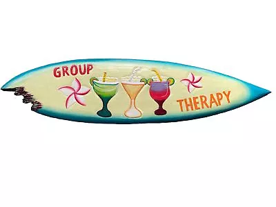 39” Group Therapy Tiki Bar  Tropical Sign Wall Hanging Art Island Home Decor • $35