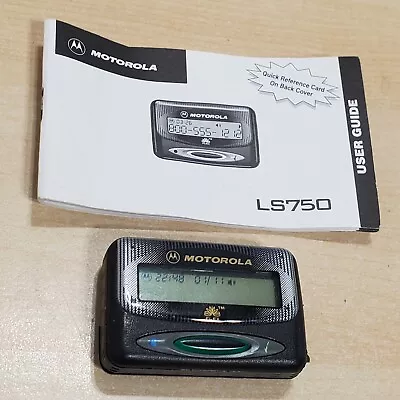 Vintage Motorola Display  Pager  LS750 Black Case TESTED • $19.95