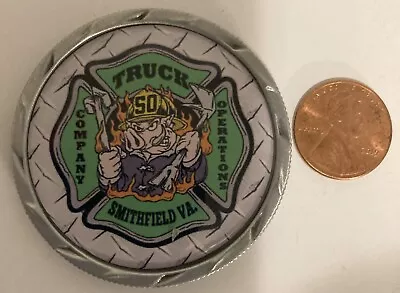 SMITHFIELD Virginia Fire Department Challenge Coin • $39.95