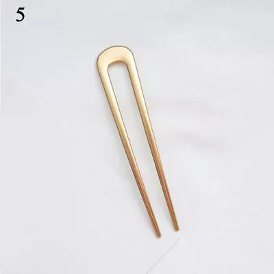 Retro U Shaped Hair Stick For Women Hairpin Hair Fork Metal Clip Hairstyle Tool♧ • $1.67