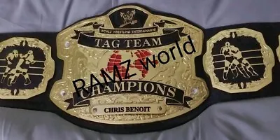 New World Wrestling Tag Team Championship Replica Belt 2mm Brass Adult Size • $129.90