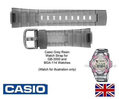 Genuine Casio Watch Strap Band For Baby-G BG-3000BG3000 BGA-114 BGA114 - Grey • $46.40