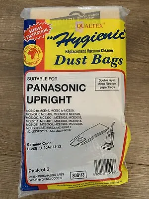 Panasonic Upright Vacuum Cleaner Bags U-20E • £5.70