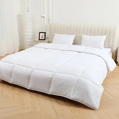 Summer Duvet Microfibre Box Stitched Soft Touch Quilt Feels Like Down All Size • £15.49