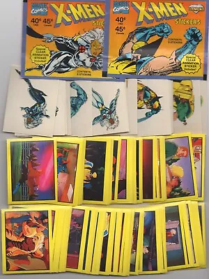 Marvel X-Men Album Stickers 1993 Diamond Set Of 180 Sticker Cards & 2 Wrappers • $89.95