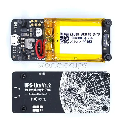 UPS-Lite Power Board With 1000mAh Polymer Lithium Battery For Raspberry Pi Zero • $32.47