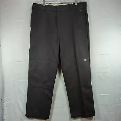 Dickies Loose Fit 40x32 Pants Mens Double Knee Workwear Mechanic Black • $11.35