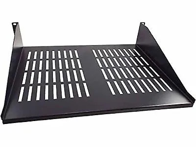 CNAweb 2U 19-Inch Vented Rackmount Shelf For Network Cabinet Rack 15  Deep • $29.50