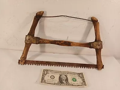 Rare Vintage Hand Made Crosscut Bow Saw Primitive Kinding Saw One-Of-A-Kind • $45