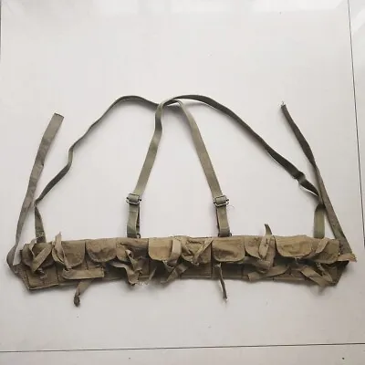 Vietnam War Chinese Army Type 53 1944 Mosin Nagant Ammo Pouch Chest Rig Marked • $39.99