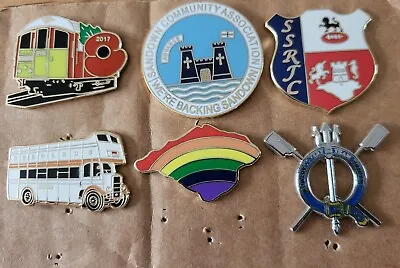 Isle Of Wight Related Badges X 6 • £9.99