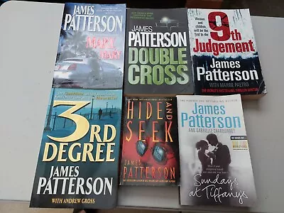 Bulk Book Lot X 6 Books By James Patterson Paperback In Aust Now Crime Thriller • $39.95