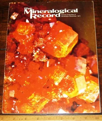 MINERALOGICAL RECORD MAGAZINE 1971  Vol Two #6 Complete Mineralogy Minerals Mine • $79.95