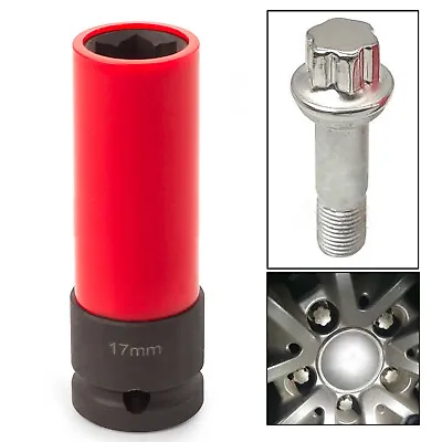 Fit For Mercedes BENZ S Series W221 Tyre 17mm Wheel Lock Nut Socket-Wrench Q7H9 • $12.96