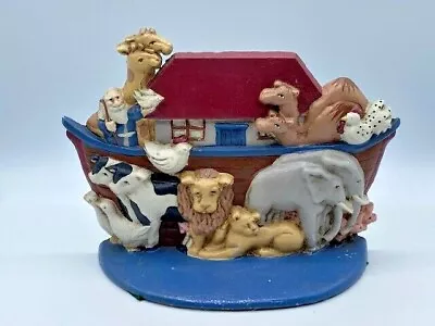 Vintage Cast Iron Noah's Ark Door Stop With Animals Midwest Importers Heavy  • $17.50