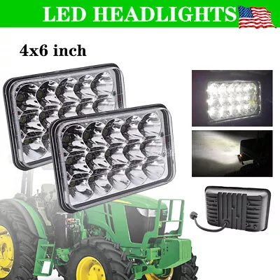 Pair Fit John Deere Gator 6X4 Utility Vehicle LED Headlight DRL Offroad Headlamp • $126.73