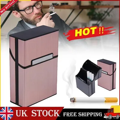 £5.96 • Buy Metal Cigarette Case Aluminum Tobacco Holder Storage Container Pocket Box UK