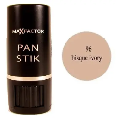 Max Factor Pan Stik Creamy Foundation Makeup 96 Bisque Ivory • $8.99
