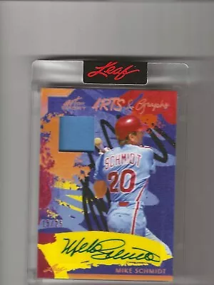 2023 Leaf Art Of Sports Mike Schmidt Jersey Auto #15/25 • $20.50