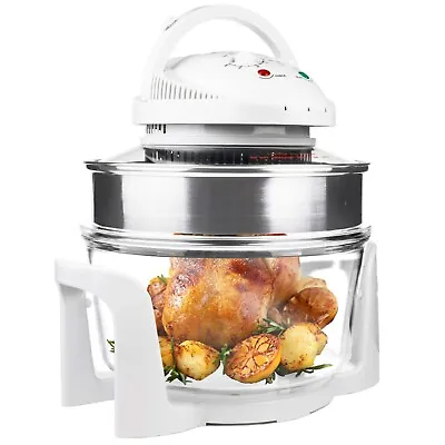 Halogen Oven Air Fryer 17L Low Fat Large Multifunction Cooker White Andrew James • £59.99