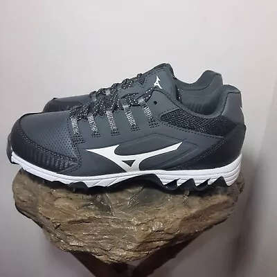 NEW Mizuno 9 Spike Swift 6 Softball Metal Cleats Womens Size 7.5 Gray 320588 • $20