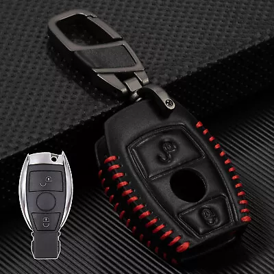 For Mercedes Benz Remote Fob Smart Car Leather Key Case Cover Protector 2 Button • $8.09