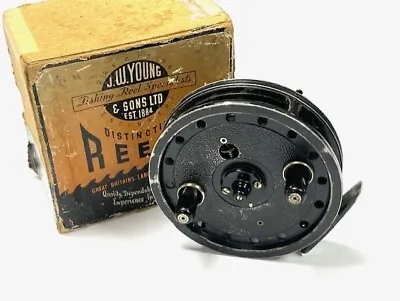 J W Youngs Rapidex 4″ Centrepin Trotting Reel With Box • £69