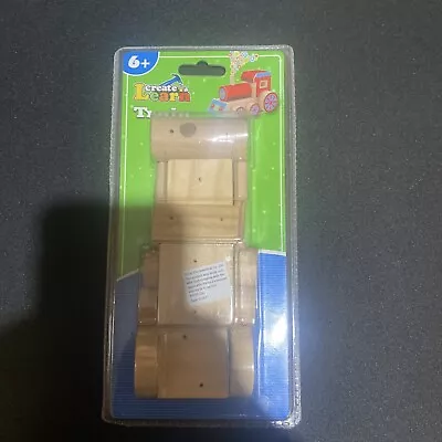 Create & Learn -Wooden Train (Build Your Own Train Set) Brand New! • $11.99