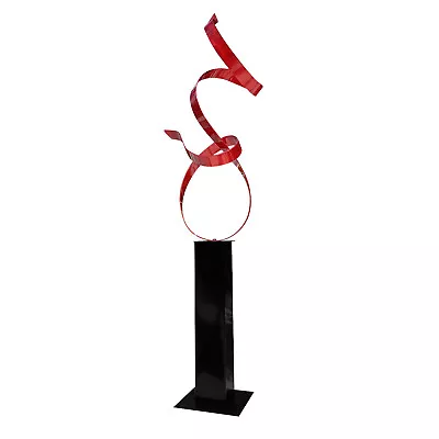 Large Sculpture Modern Art Sculpture Red Abstract Art Indoor Outdoor Statue • $530