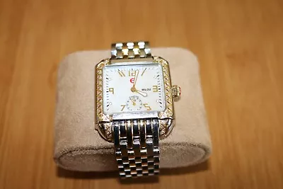 Michele Women's MW15A01D1025 Milou Diamond Two Tone Stainless Steel Watch 7994SS • $550